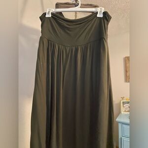 Olive Green knee length skirt